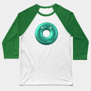 A Surprised Green Donut Baseball T-Shirt